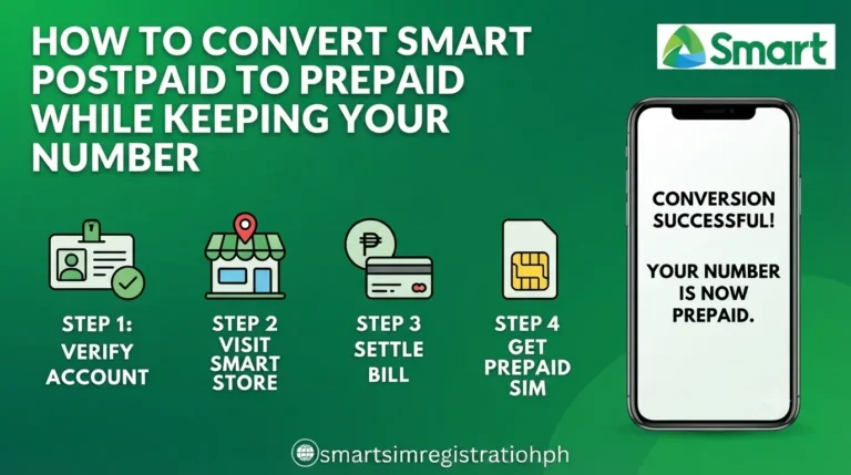 how to convert smart postpaid to prepaid while keeping